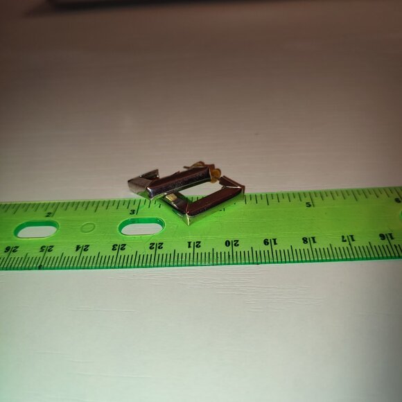 Square Silver Stud Earrings - Picture 7 of 7